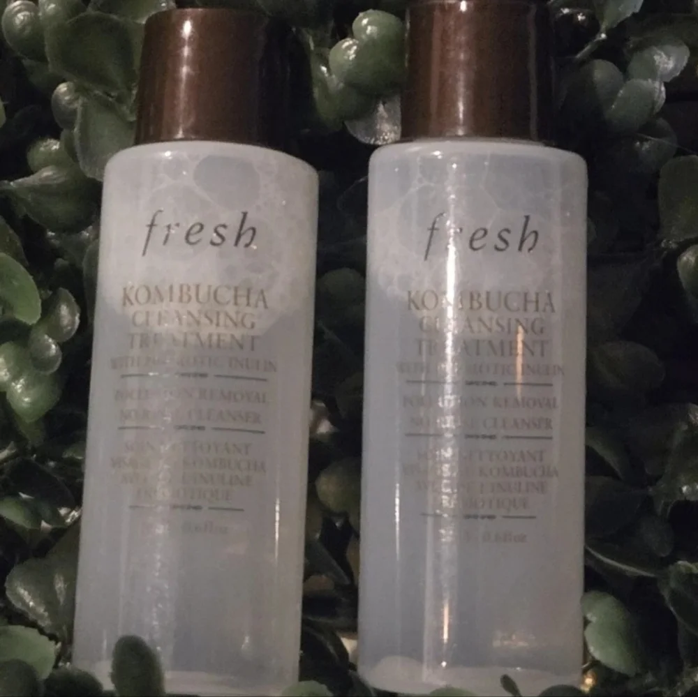 Fresh Kombucha Cleansing Treatment No-Rinse Cleanser Travel Size 1fl oz or 30 ml